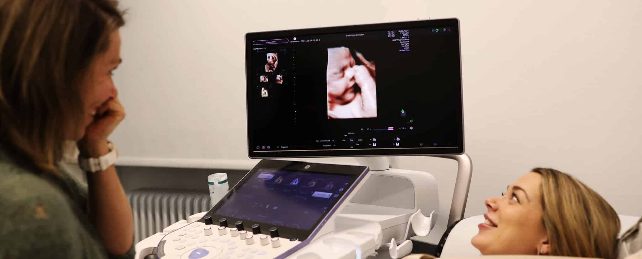 Scanning af foster under graviditetsundersøgelse på Praksisjordemoder.dk
