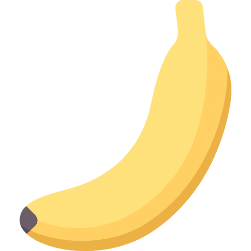 På størrelse med en stor banan